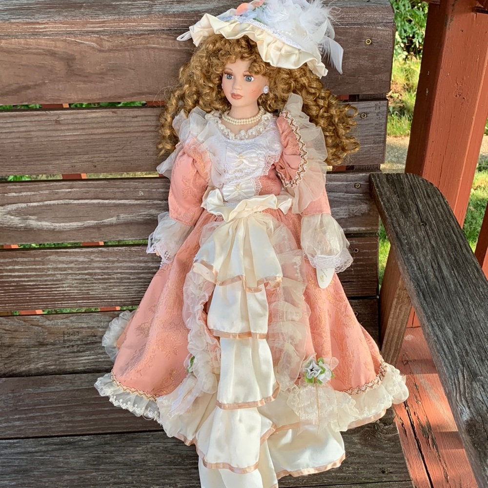 Sweet porcelain doll.